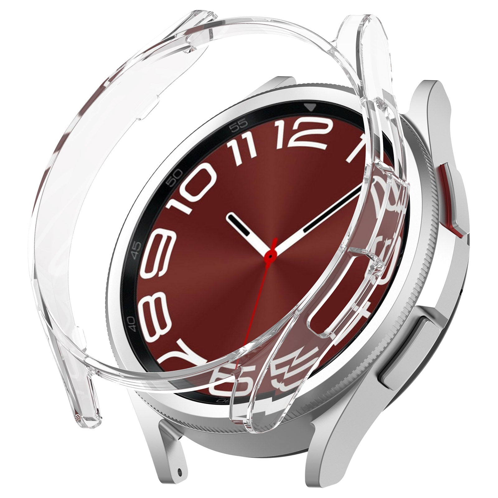 Hard PC Cover for Samsung Galaxy Watch6 Classic 47mm , Hollowed-out Anti-Scratch Watch Case - Transparent Hard PC Cover for Samsung Galaxy Watch6 Classic 47mm , Hollowed-out Anti-Scratch Watch Case - Transparent